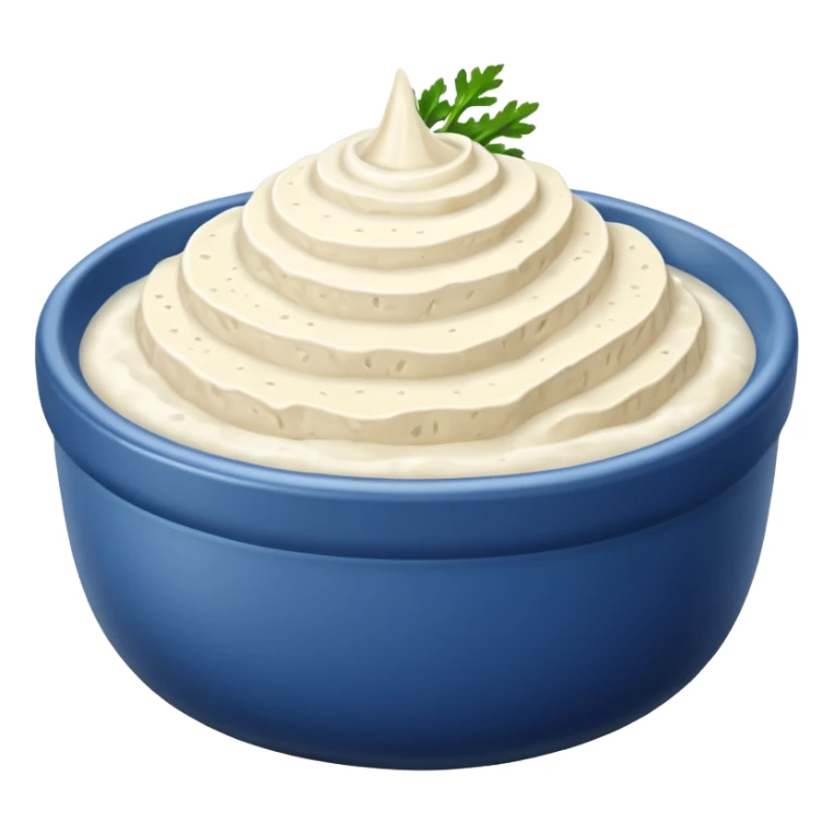 bowl of horseradish, simple, clear sticker
