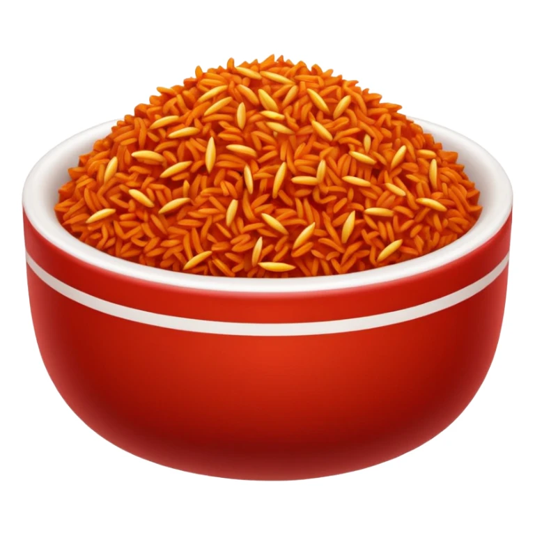 make jollof rice in a bowl sticker