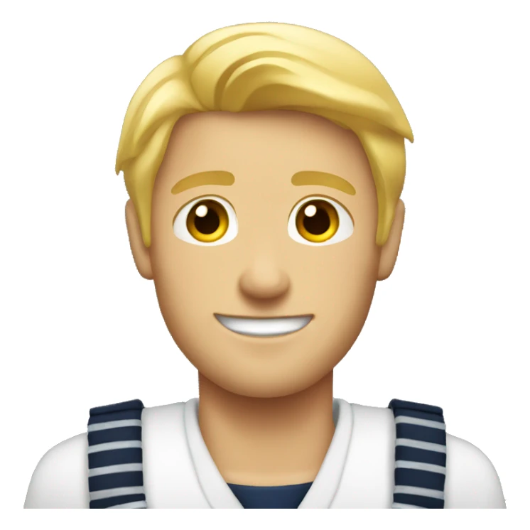 blonde male sailor no mustache  sticker