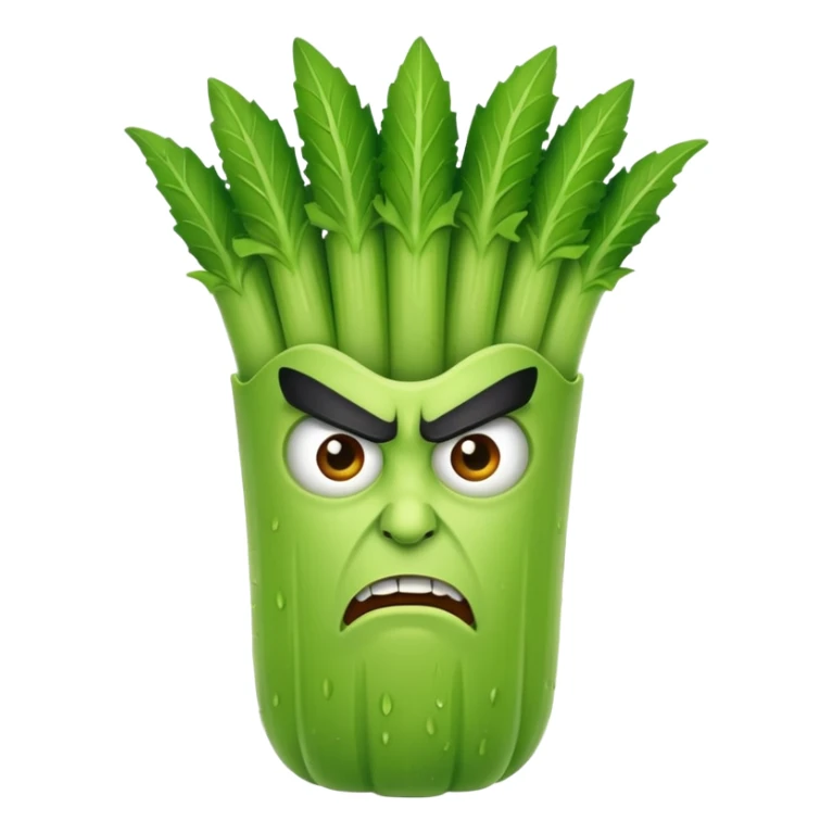 Villain celery sticker