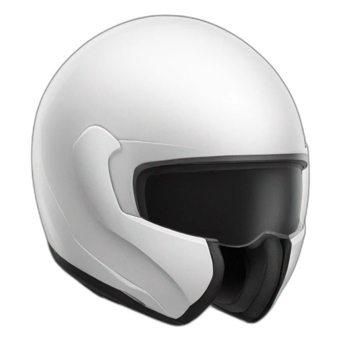 black moto helmet with white wings sticker