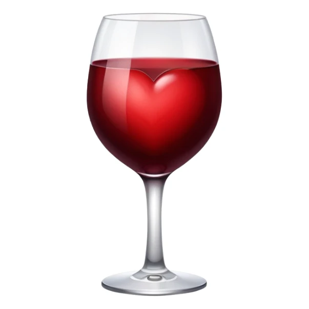 Wine-red Mahogany-red maroon-red heart shape sticker