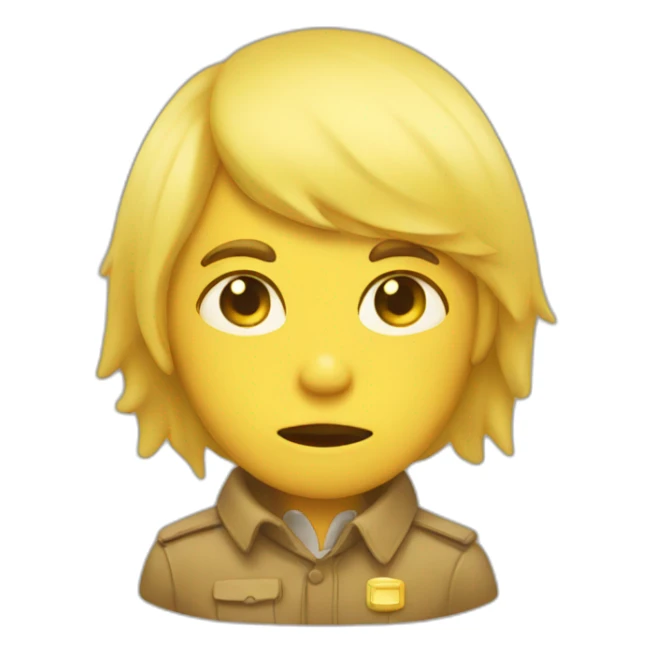 Yellow badge of shame sticker