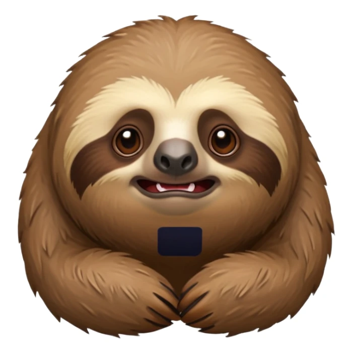 Perezoso con cara de enojado sticker