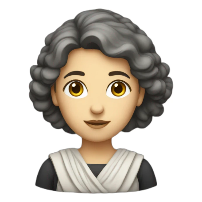 Greek female astronomer sticker