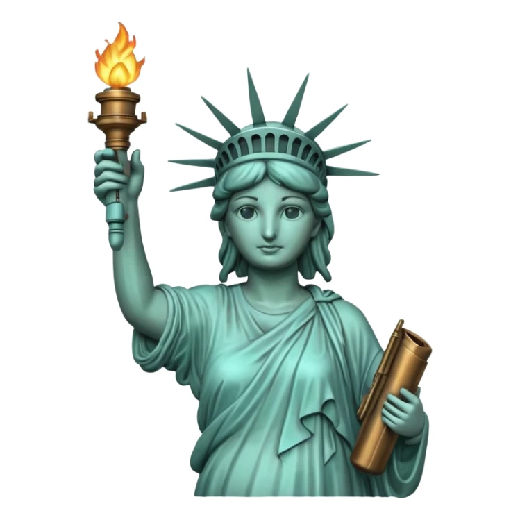 Statue of Liberty holding a torch sticker