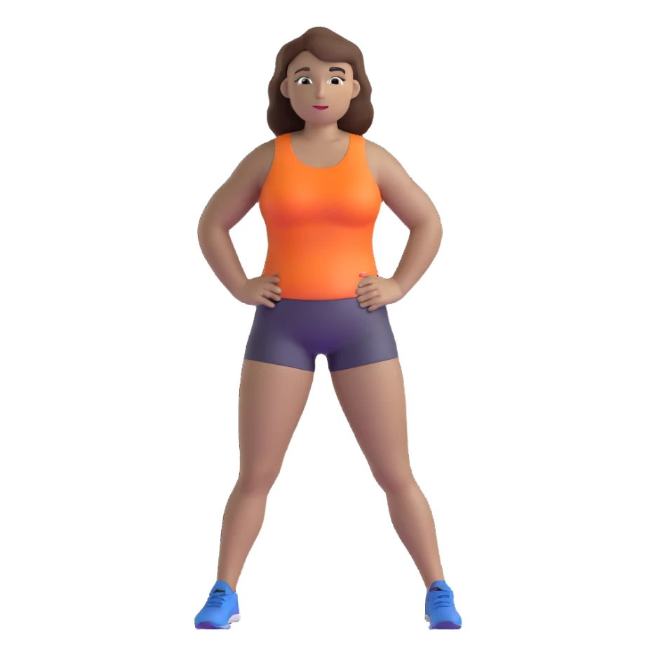 athlete with white skin and curvy brown hair sticker