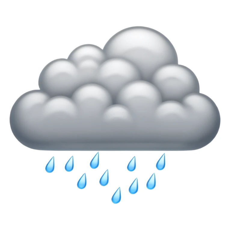 Rain Generator with a big cloud coming out of it like a smoke  sticker