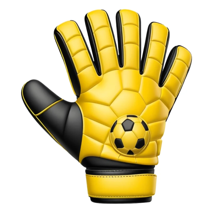 Soccer goalkeeper glove with padding and finger protection sticker