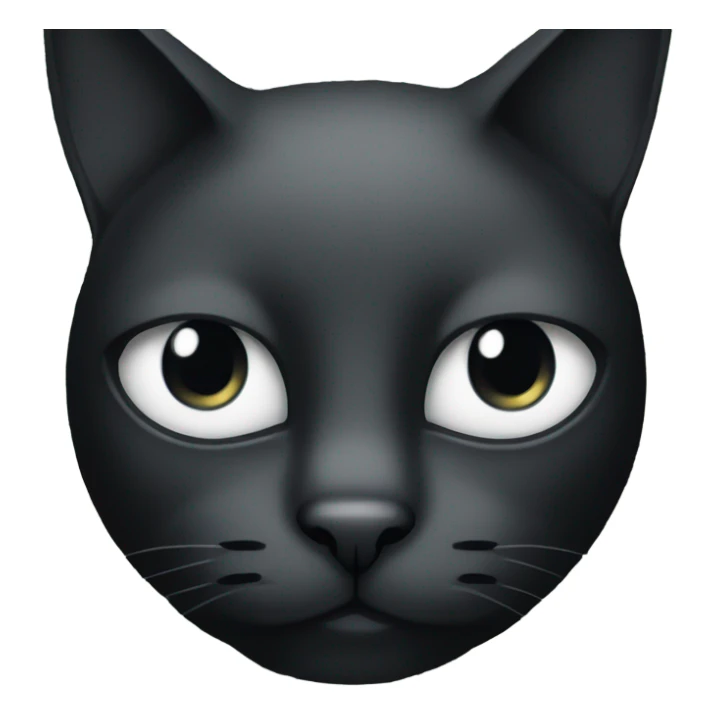 black cat face with eyes dollar sign sticker