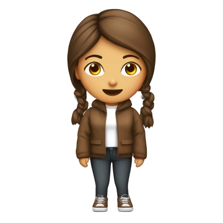 mujer jóven pelo largo lasio.ojos  marron, ropa casual. con una laptop sticker