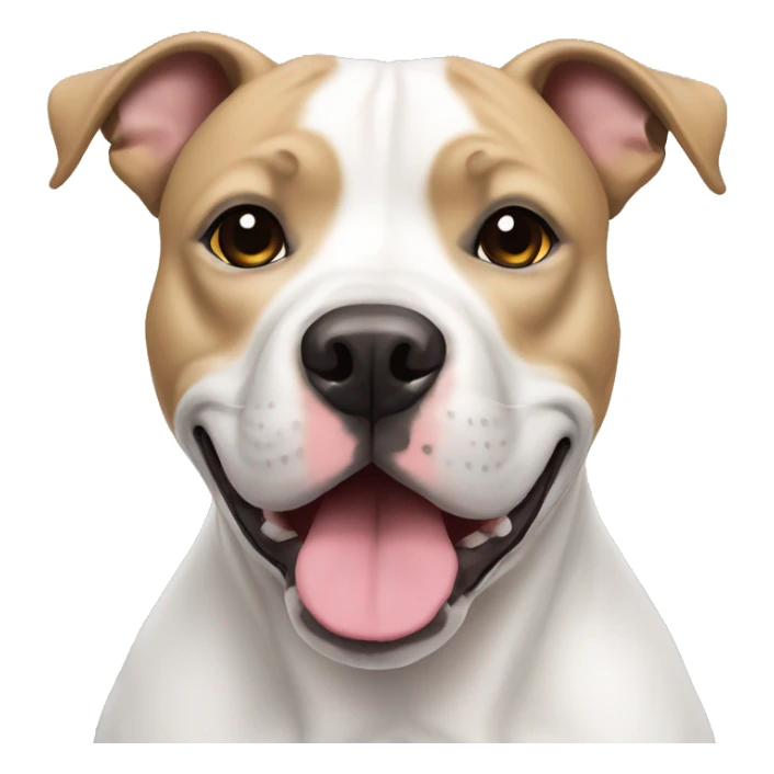 white staffordshire bull terrier sticker