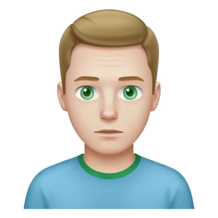 ice man with green shirt sticker