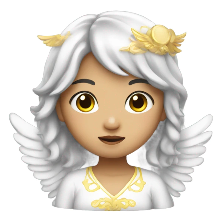 Asian Angel girl sticker