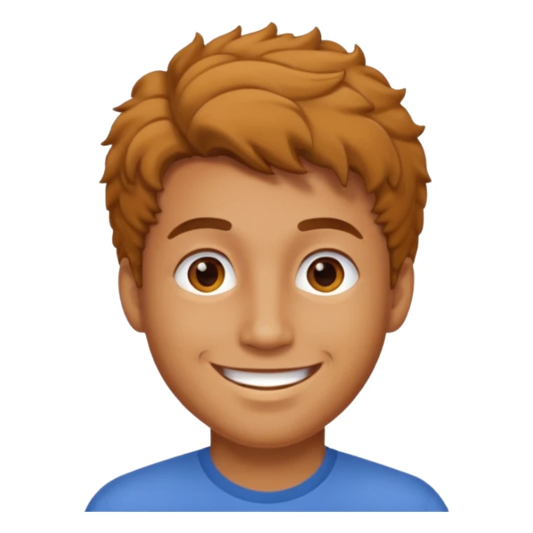 man with coily chairs only face brighter face sticker