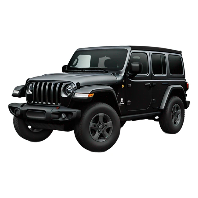 2019 black jeep wrangler 4 door sticker