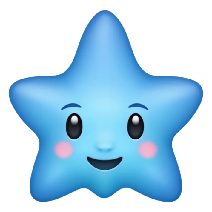 Lirios color azul pastel con degradado azul osciro sticker