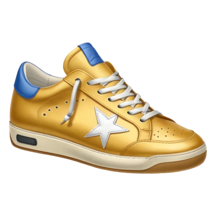 A golden goose shoe sneaker sticker