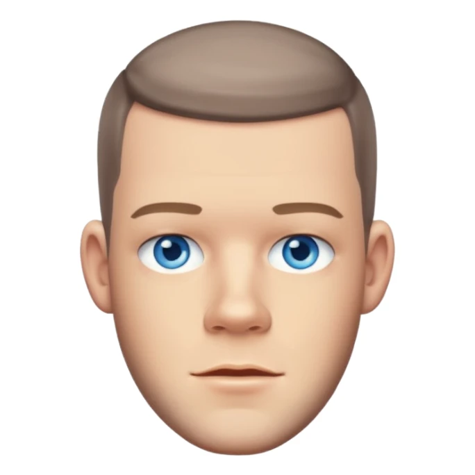 Russell Tovey with blue eyes sticker