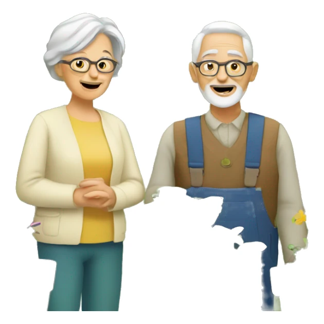 grandparents are gardens with plants sticker