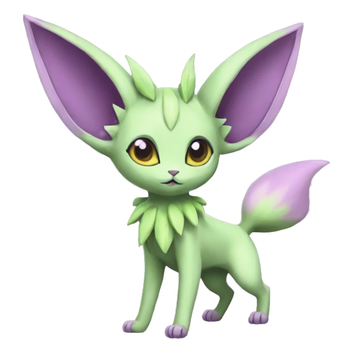 Espeon-Leafeon full body sticker