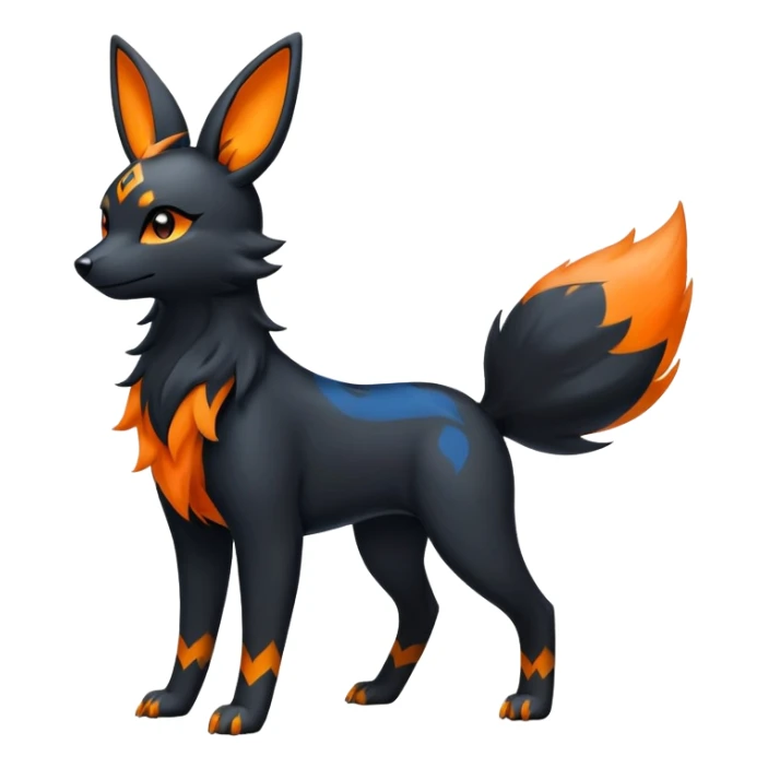 Houndour-Umbreon-Flareon-hybrid sticker