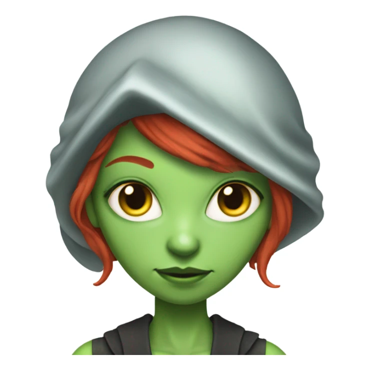 [politically incorrect, (
	{ female, alien, witch, color: light green, hair:red, eyes:cat} ]

	 sticker
