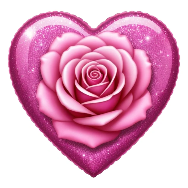 J'aimerais un coeur rose à paillette sticker