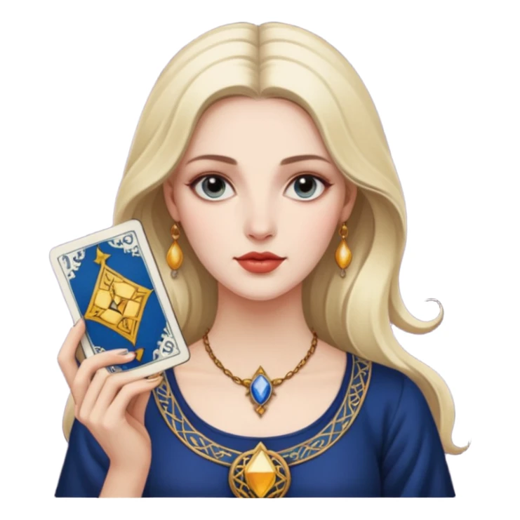 modern woman has tarot card sticker