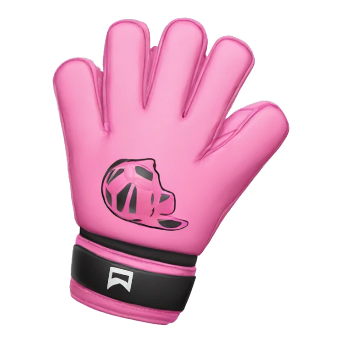 Pink soccer goalie gloves sticker
