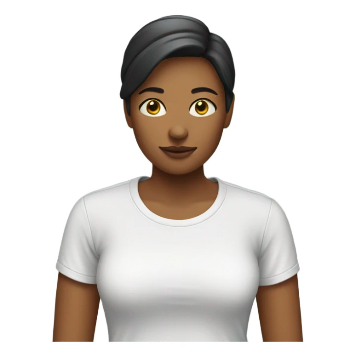 woman wear T shirt sticker