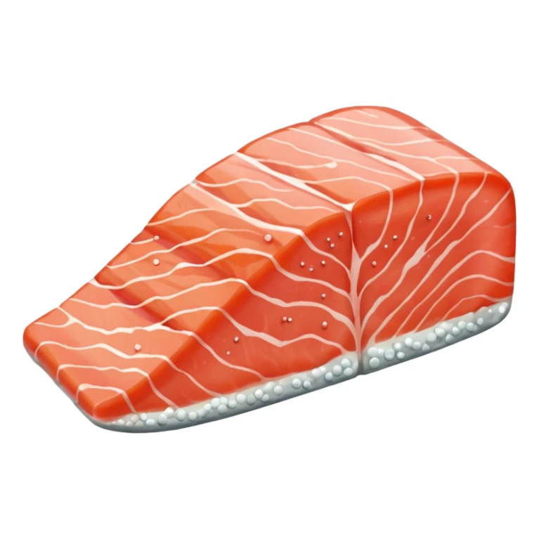 a piece of salmon meat sticker