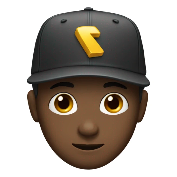 cap down boy sticker