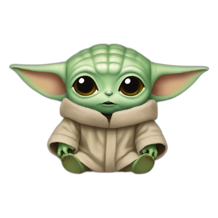 Baby yoda moto  sticker
