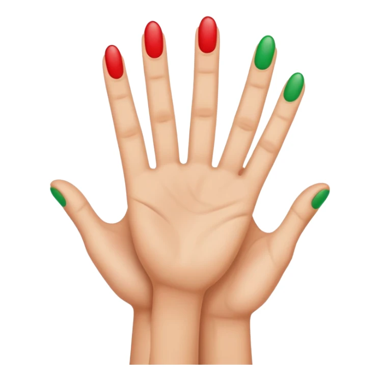 Use the apple emoji format and colours and make it look exactly like a apple iPhone emoji a hand holding up 4 fingers  sticker