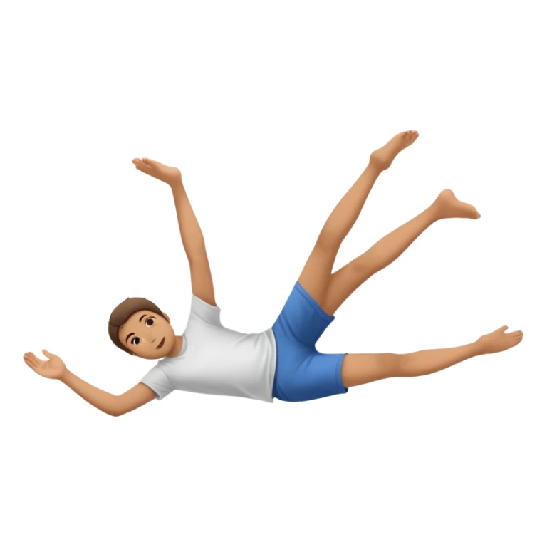 Laying down with feet up in the air sticker