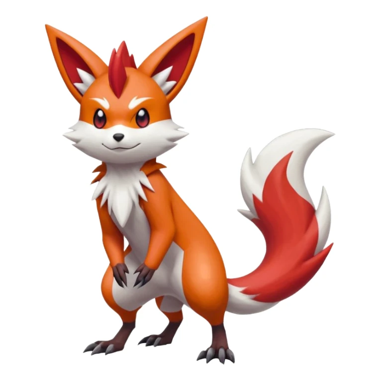 Victini-Zoroark-Zangoose-Fakémon-hybrid-creature (full body)  sticker