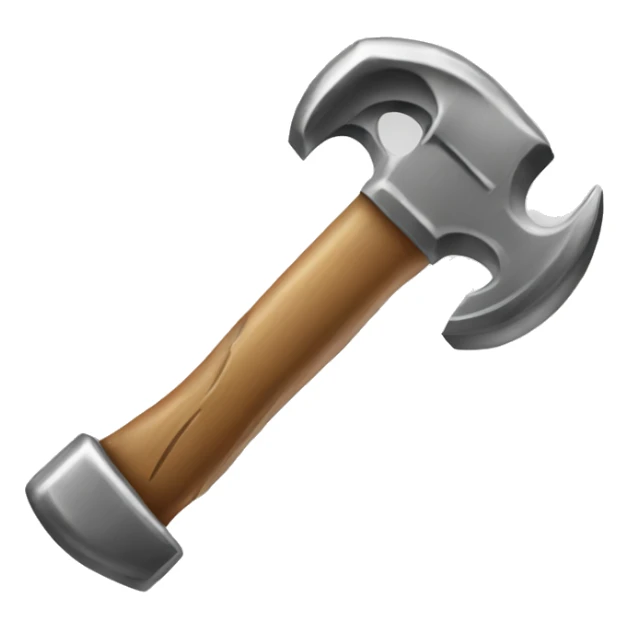 hammer and wrench crossed over each other sticker