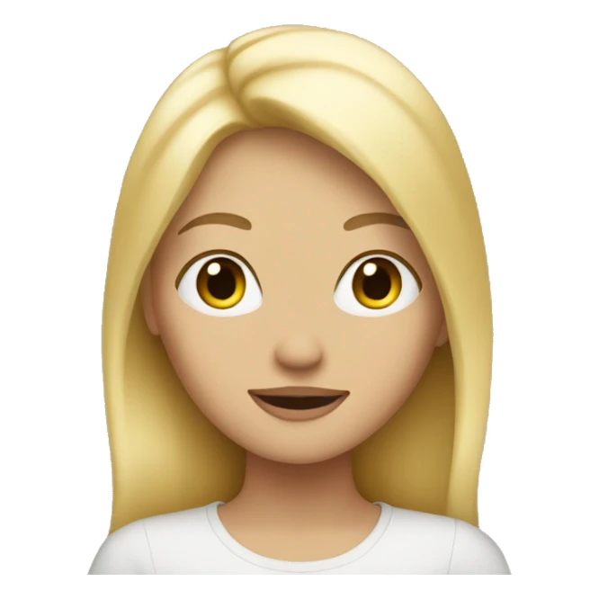 Blonde girl with a blonde moment  sticker