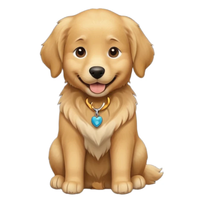 golden retriever wearing a black shirt sticker