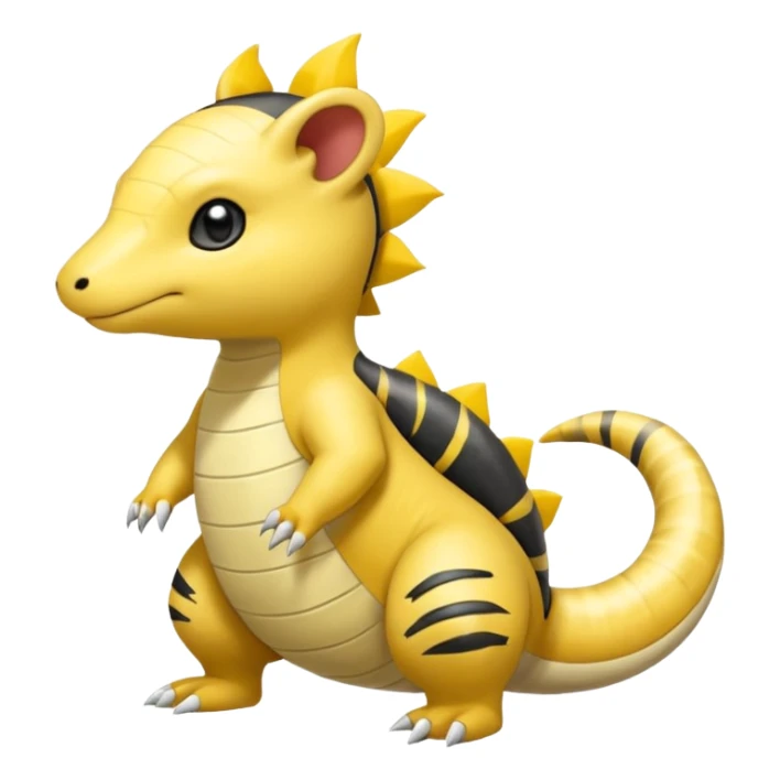 Salandit-Ampharos-Helioptile-Amaura-Samdshrew-fusion sticker