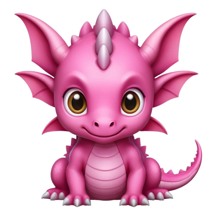 cutie pink baby dragon sticker
