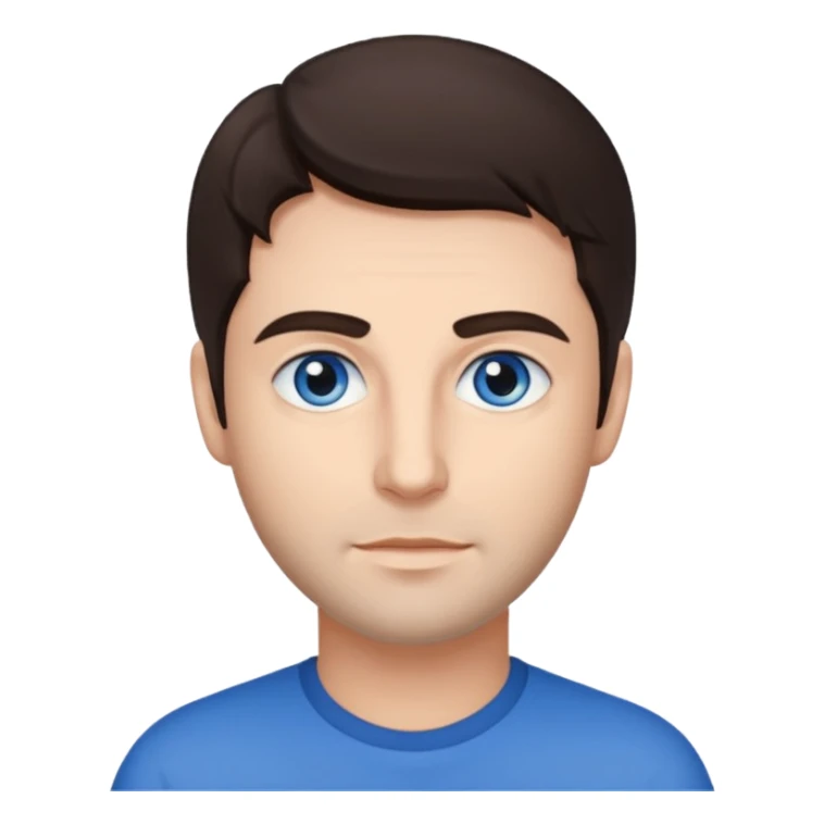 Tony Ward (b.1963) with dark brown hair sticker