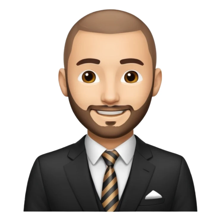 karim benzema in suit and tie sticker