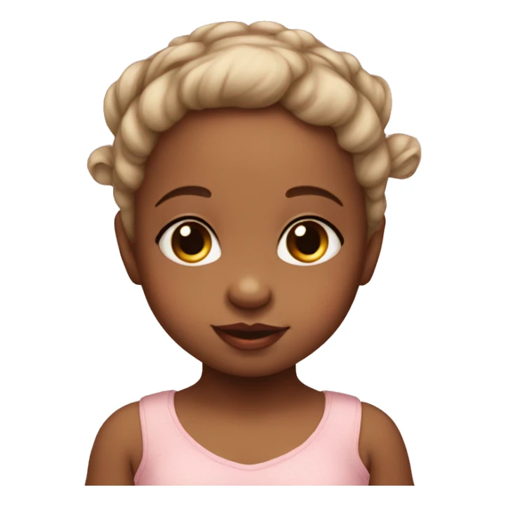 Little baby girl with bunny ears  sticker