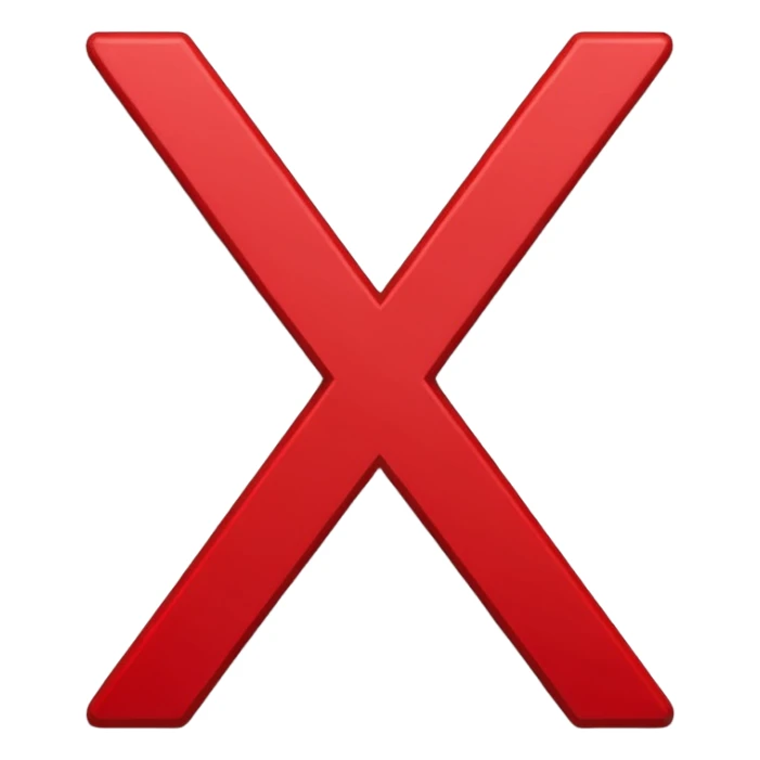 Make an x out sign over the name Nate sticker