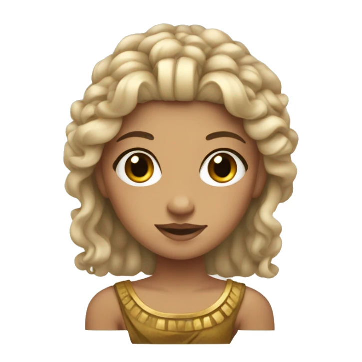 girl with ancient greek hairstyle and dress sticker