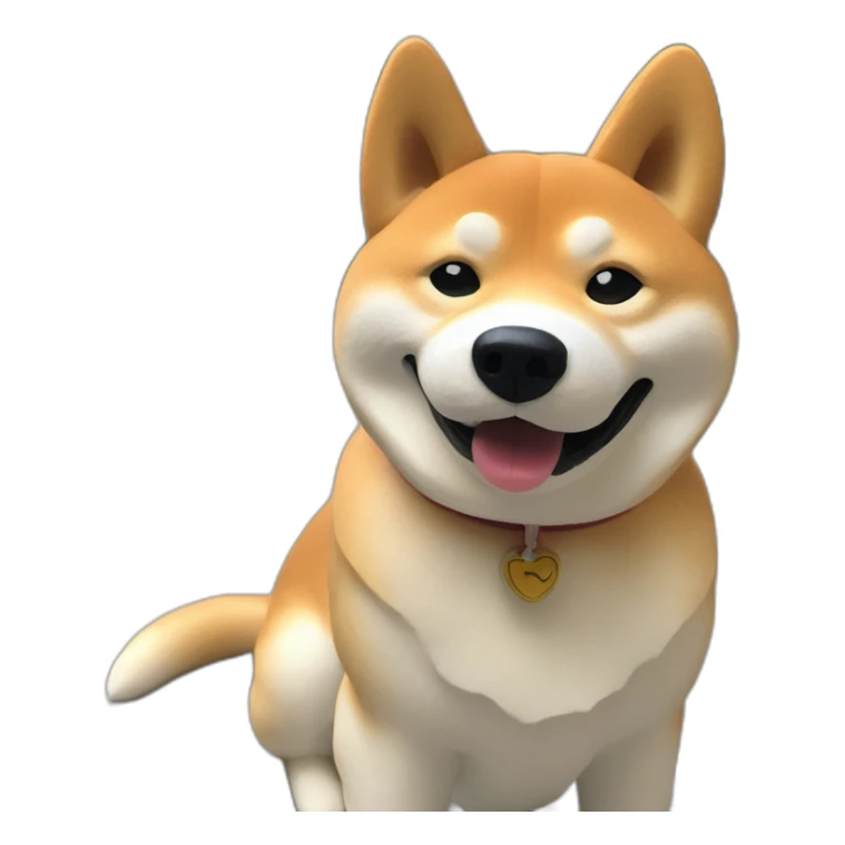 shiba inu in barcelona sticker