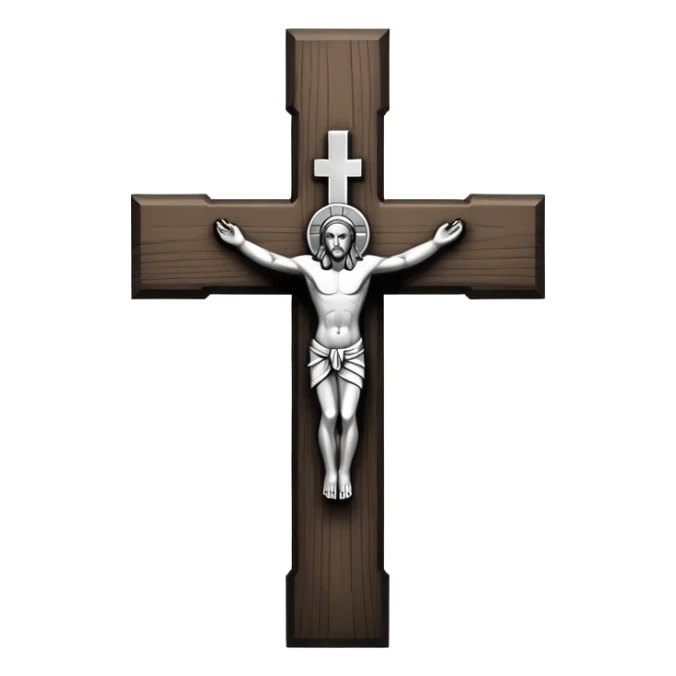Create more catholic cross emojis more simple and clean but now Catholic  keep it black and white sticker