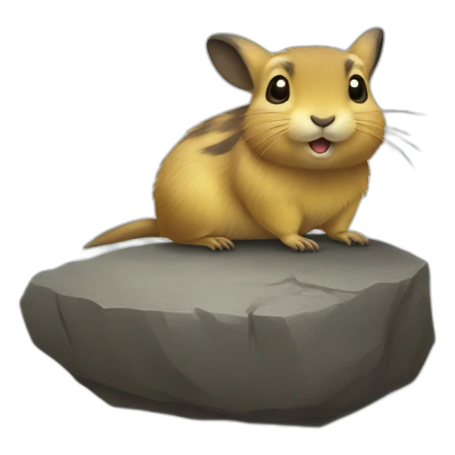 pika-animal-sitting-on-a-rock sticker